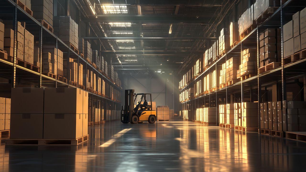 Magazijn heftruck