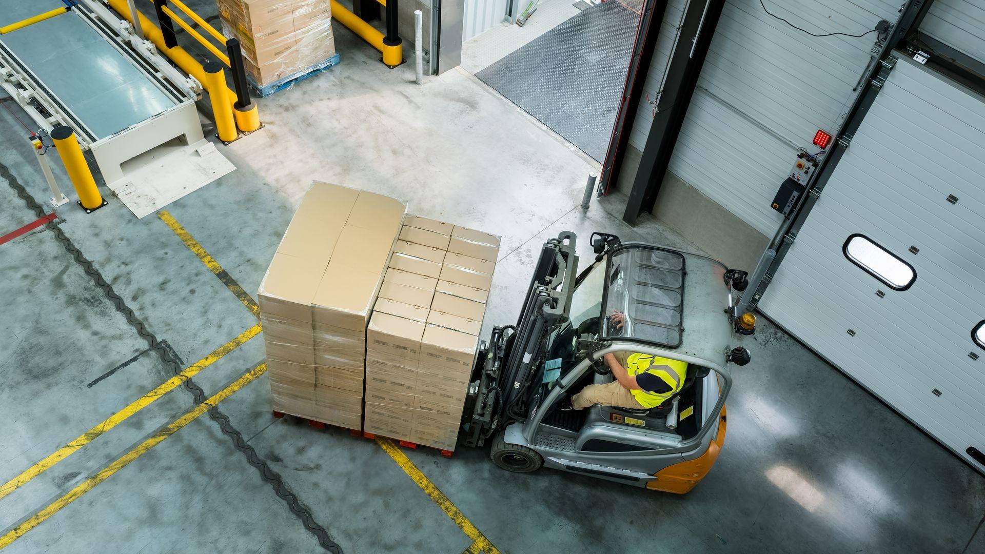 heftruck magazijnontvangst